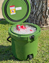 Xspec 5 Gallon Rotomolded Beverage Cooler Dispenser Outdoor Ice Bucket, Green