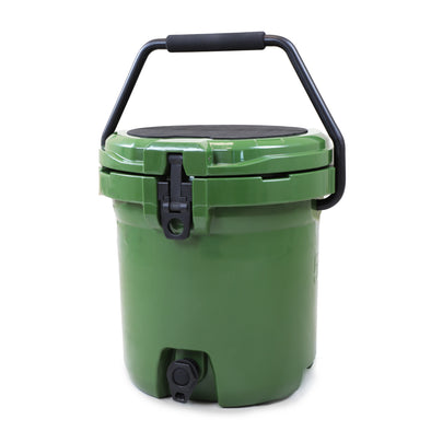 Xspec 5 Gallon Rotomolded Beverage Cooler Dispenser Outdoor Ice Bucket, Green