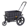Xspec 2-in-1 Bike Cargo Trailer Pushcart with Tow Hitch and Removable Handlebar