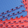 Xspec 1" Thick Reversible EVA Foam Mat, 12 pcs 48 Sq Ft, Blue & Red