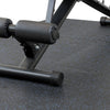 Xspec 8mm 5/16" Thick 16 Sq Ft Rubber Gym Mat Flooring Tile 4 pcs, Blue Black