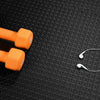 Xspec 3/8" Thick 100 Sq Ft Steel Pattern EVA Foam Floor Exercise Gym Mat 25 pcs, Black