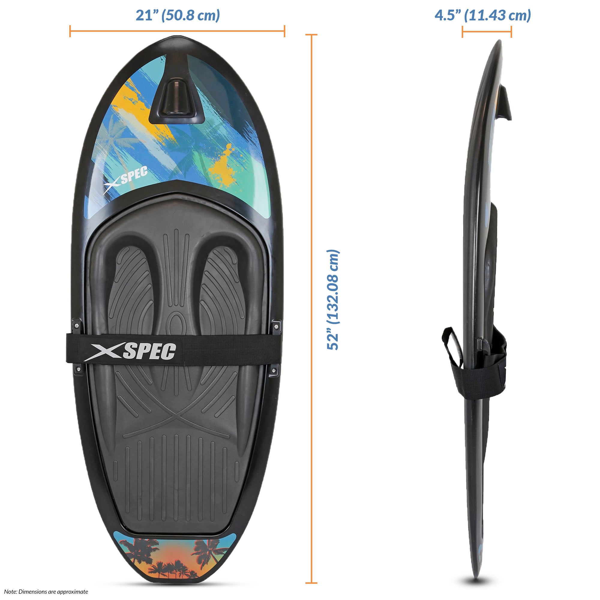 Xspec Kneeboard for Knee Surfing Boating Waterboarding, Black – Xspec Gear
