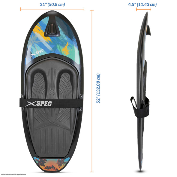 Xspec Kneeboard for Knee Surfing Boating Waterboarding, Black