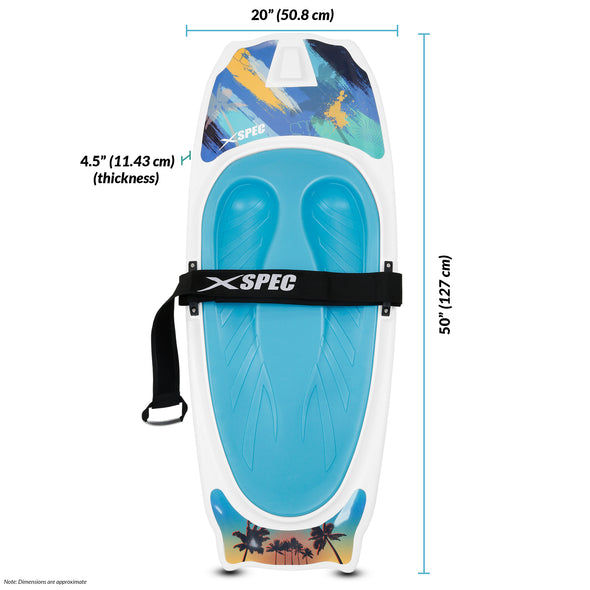 Xspec Kneeboard for Knee Surfing Boating Waterboarding, White