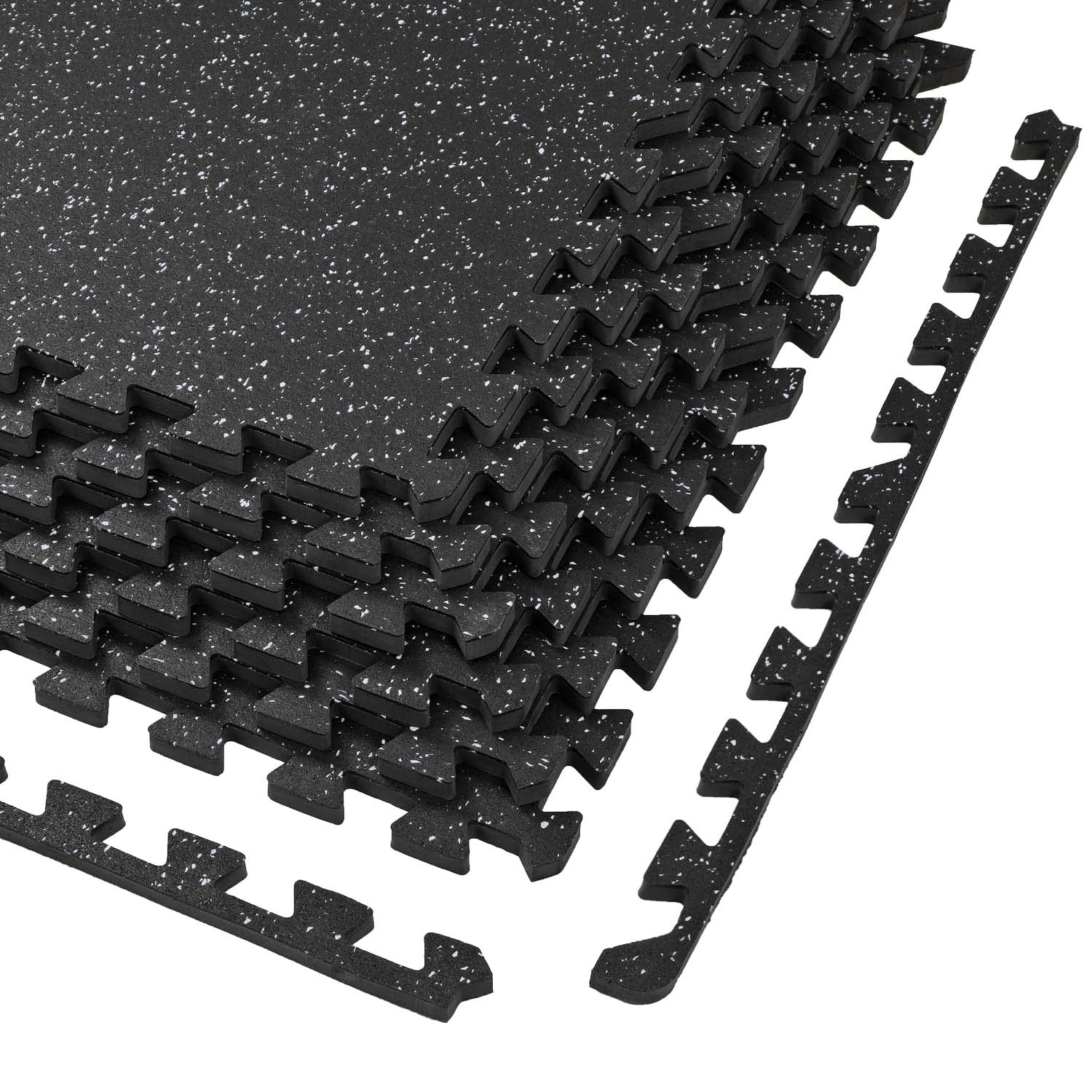Xspec 1/2 thick Rubber Top EVA Foam Gym Mats 12pcs 48 Sq Ft Durable G –  Crosslinks