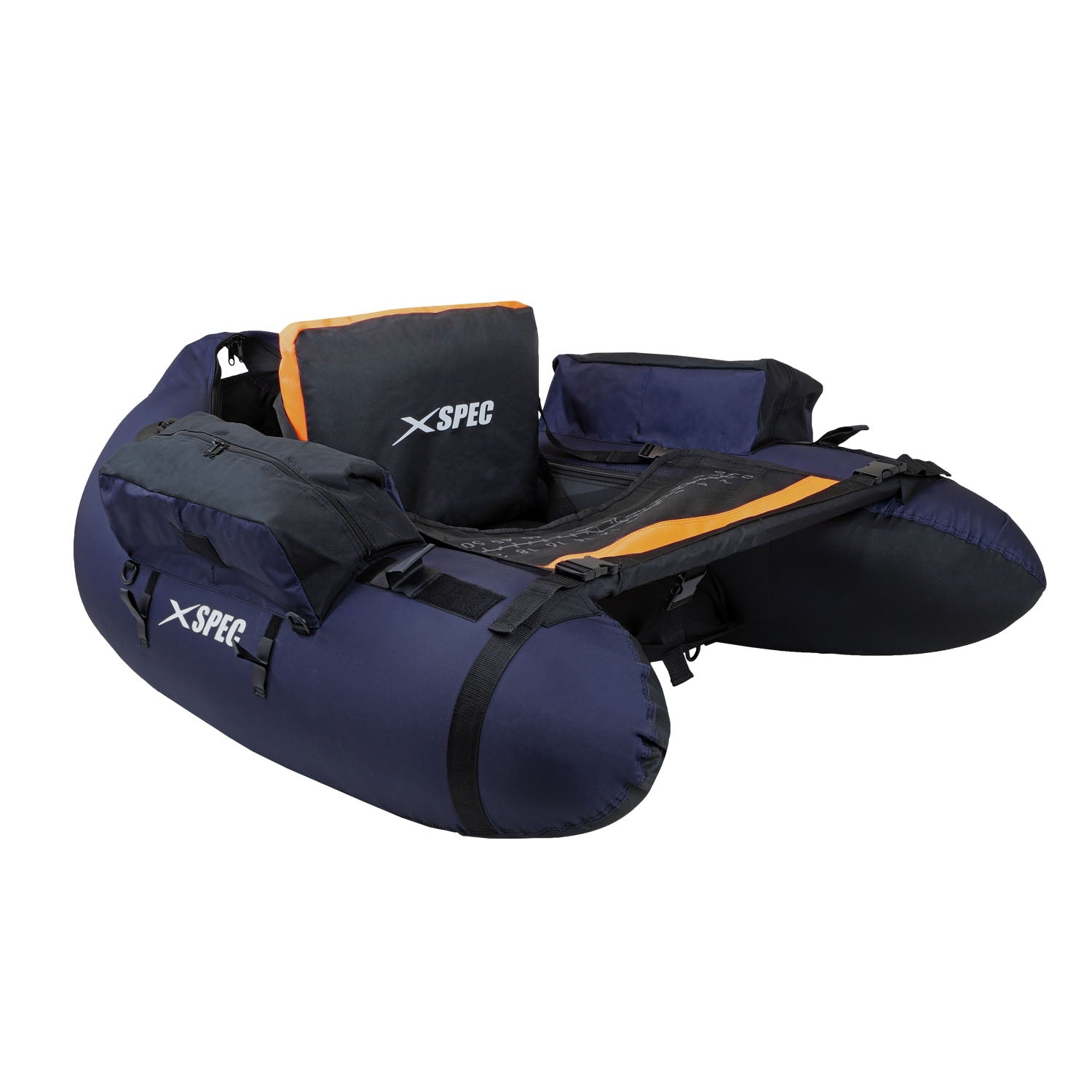 Xspec Inflatable Fishing Float Tube with Adjustable Straps Storage